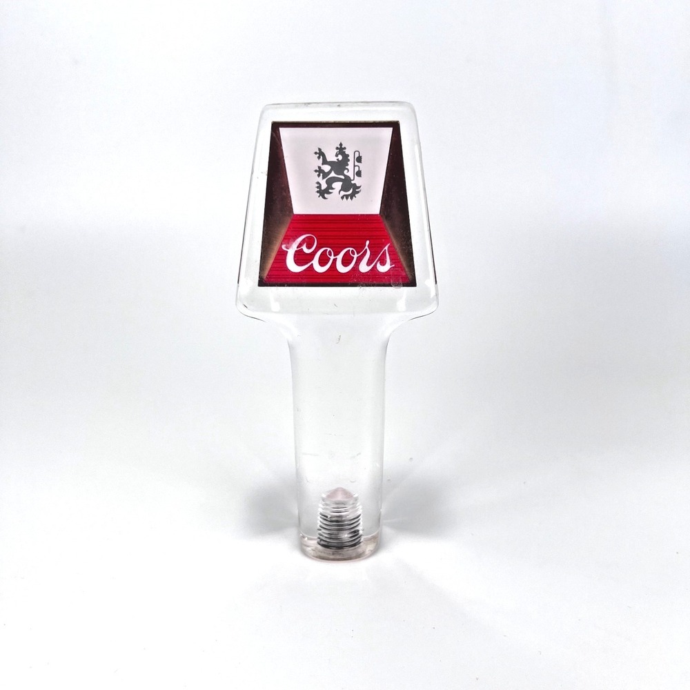 Vintage COORS BEER TAP HANDLE Acrylic Lucite Plastic 5 ½ inches Tall